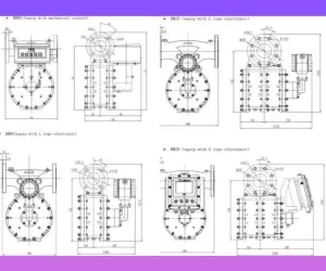 Positive Displacement Flow Meter Flow Meter FC BM-Series 9 drawing_flow_meter_4_inch