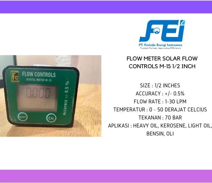 Flow Meter Solar (DN3-DN100) Flow Meter Solar OGFC15 4 flow_meter_digital_m15